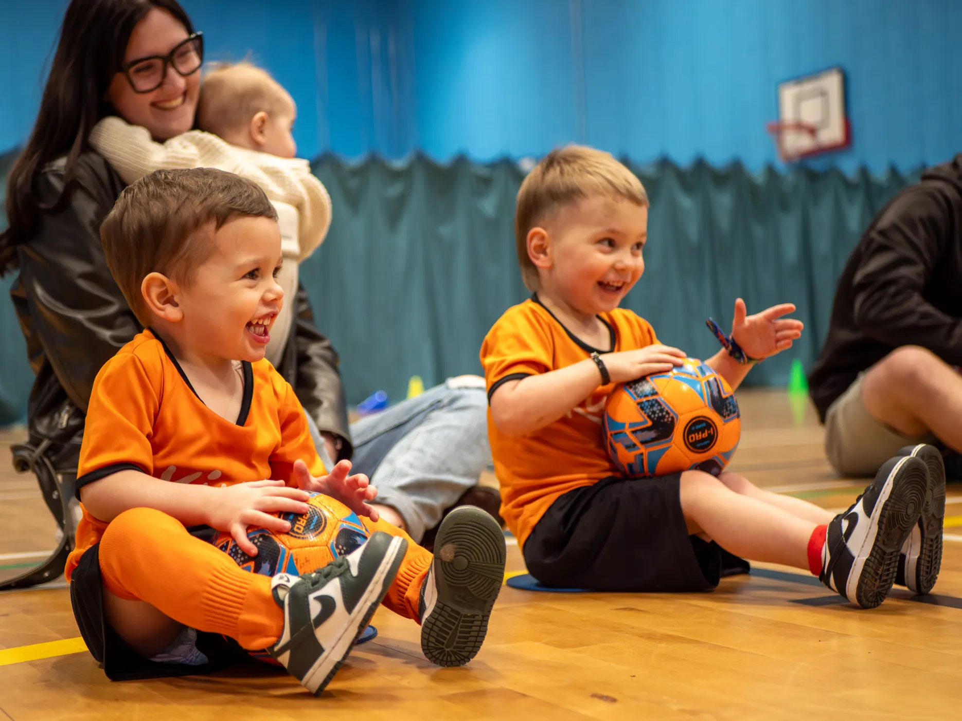 Children at Kixx football academy