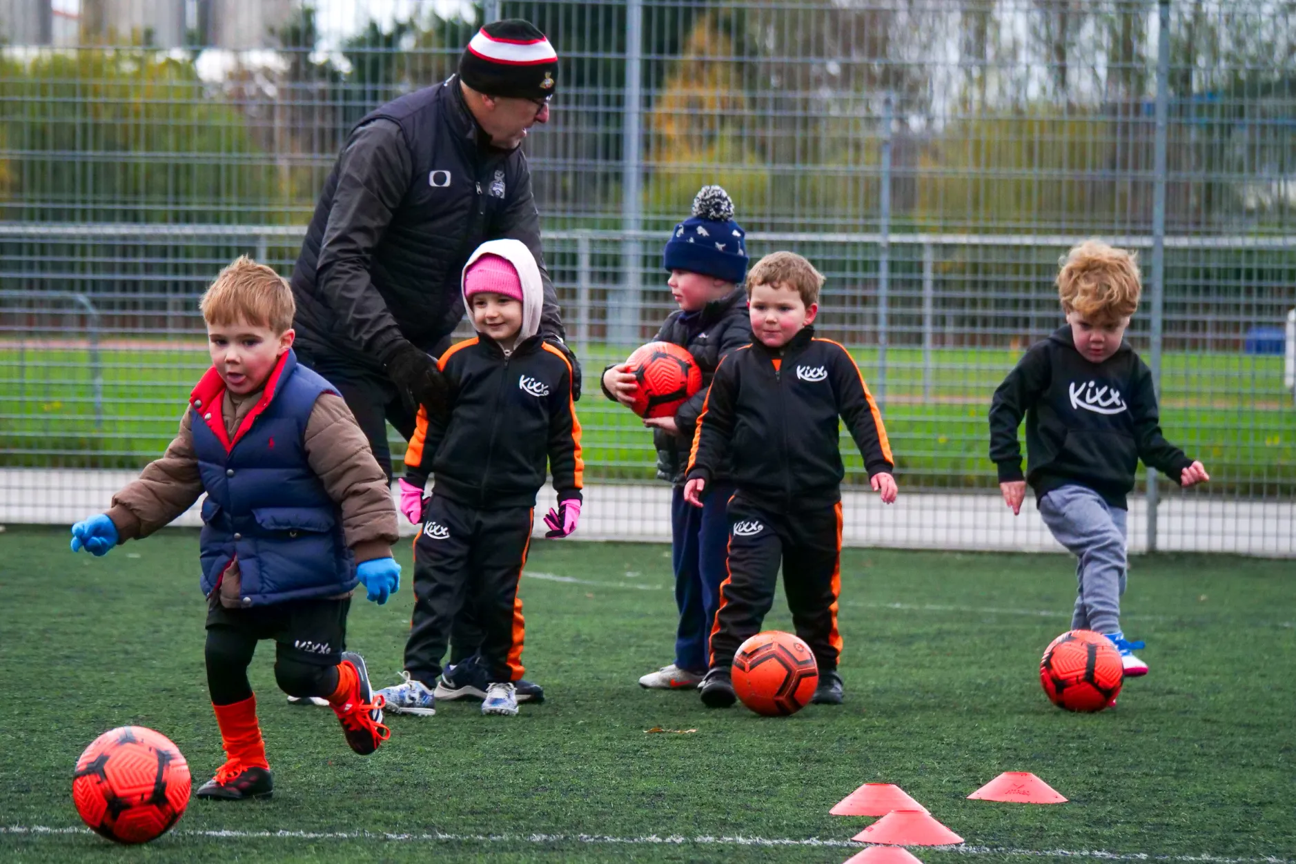 Children celebrating at Kixx academy
