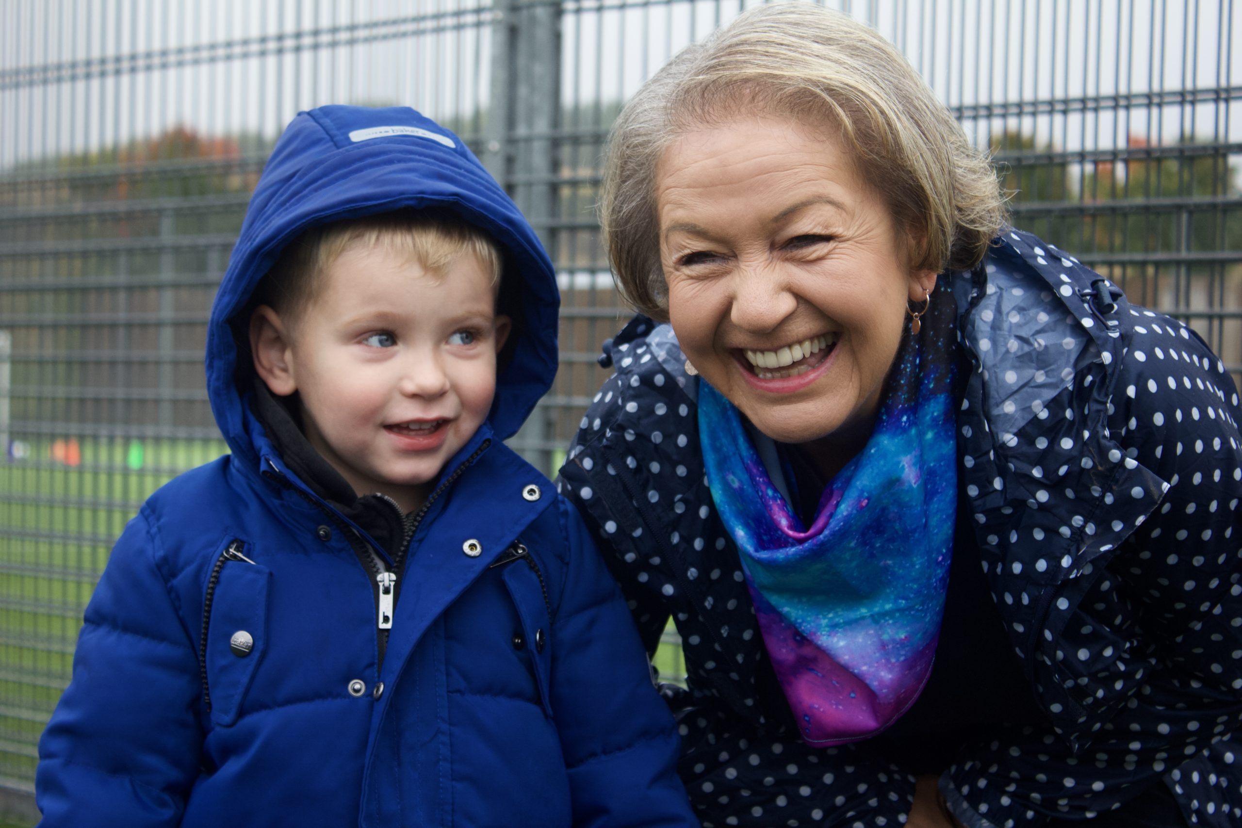 Image of Dame Rosie Winterton MP With Boy during visit to ‘Inspirational’ Football Academy