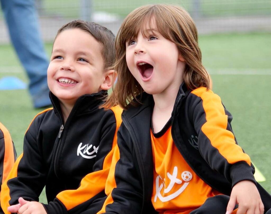 Image of two boys enjoying Kixx football session for kids